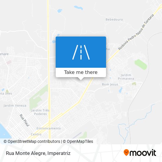 Mapa Rua Monte Alegre