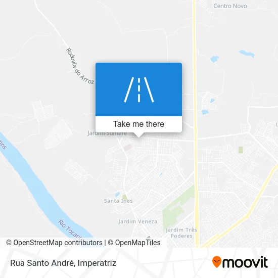 Rua Santo André map