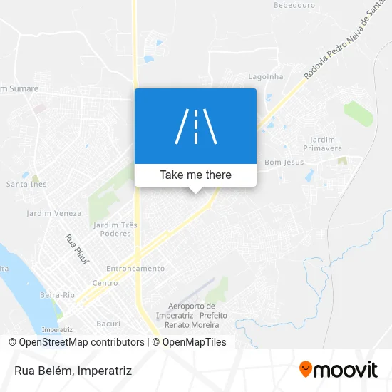 Rua Belém map