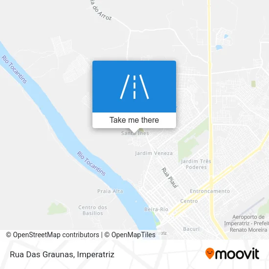 Rua Das Graunas map