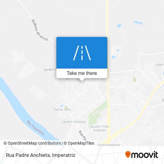 Mapa Rua Padre Anchieta