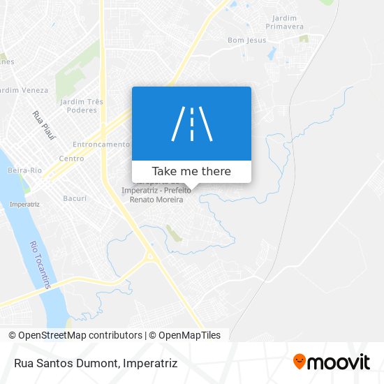 Rua Santos Dumont map