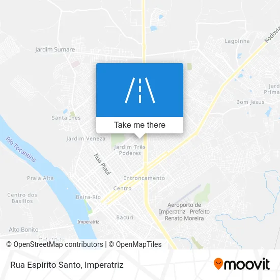 Rua Espírito Santo map