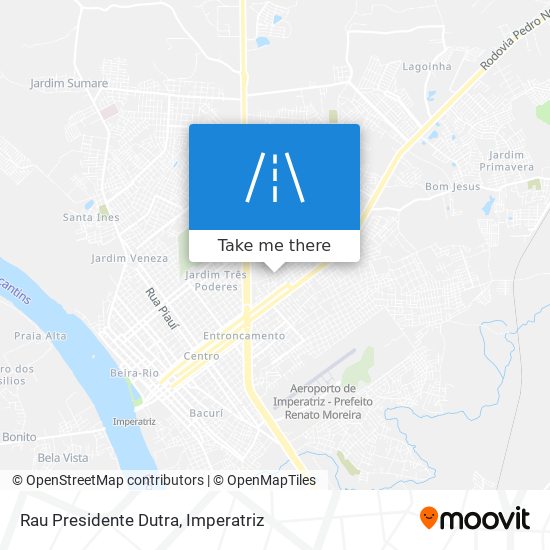 Rau Presidente Dutra map