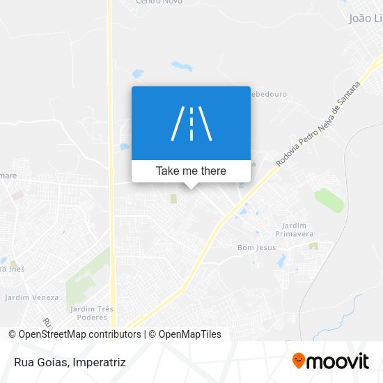 Rua Goias map