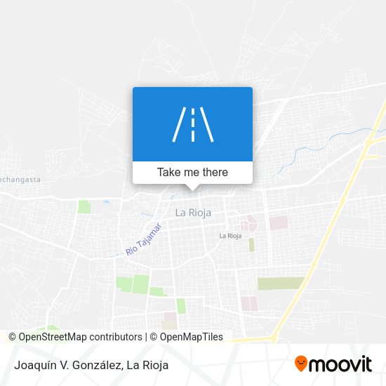Joaquín V. González map