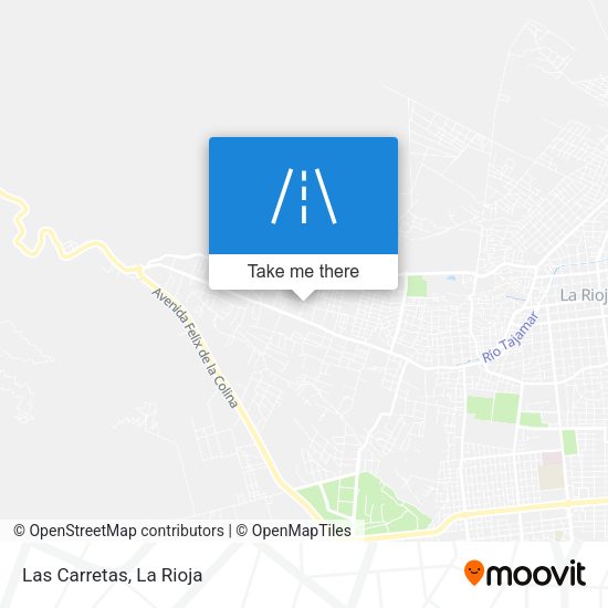 Las Carretas map