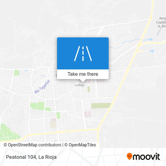 Mapa de Peatonal 104