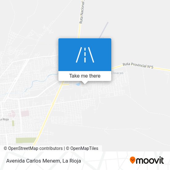 Mapa de Avenida Carlos Menem