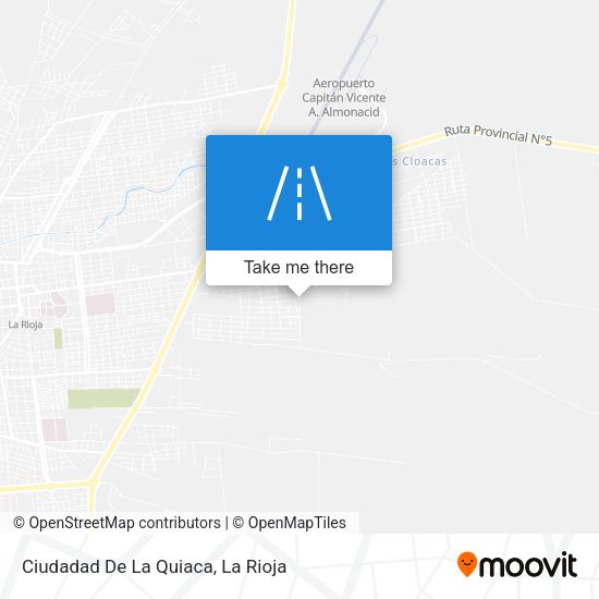 Ciudadad De La Quiaca map