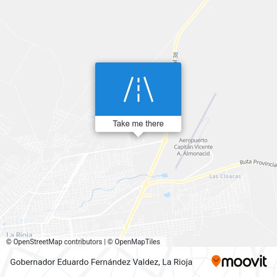 Gobernador Eduardo Fernández Valdez map