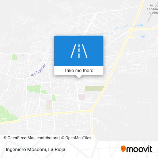 Ingeniero Mosconi map