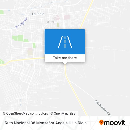 Ruta Nacional 38 Monseñor Angelelli map