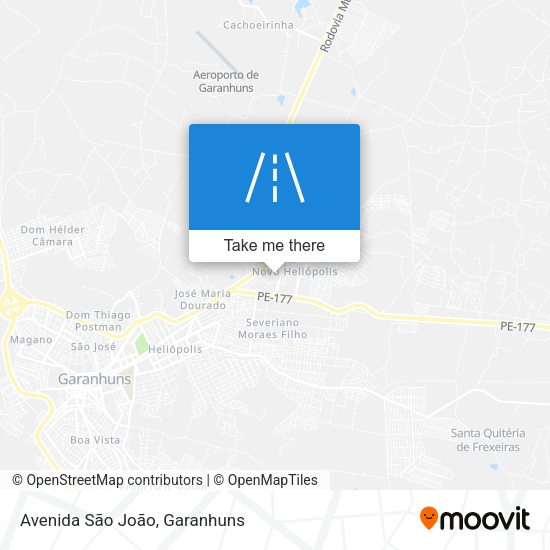 Avenida São João map