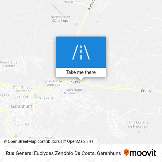 Rua General Euclydes Zenóbio Da Costa map