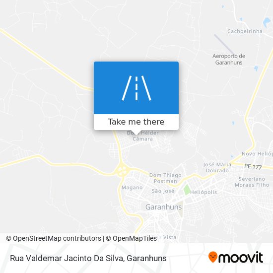 Rua Valdemar Jacinto Da Silva map