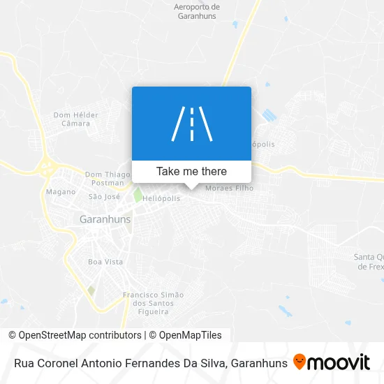 Rua Coronel Antonio Fernandes Da Silva map
