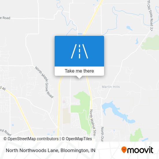 North Northwoods Lane map