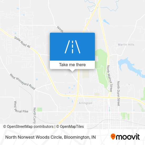North Norwest Woods Circle map