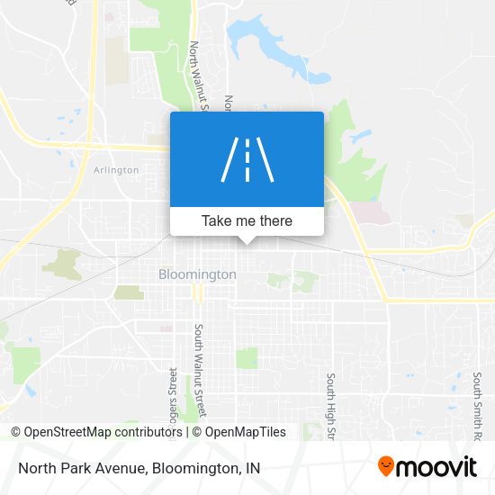 Mapa de North Park Avenue