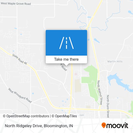North Ridgeley Drive map