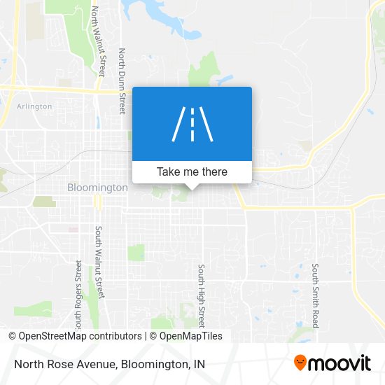 North Rose Avenue map