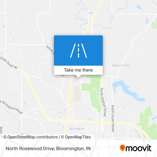 Mapa de North Rosewood Drive