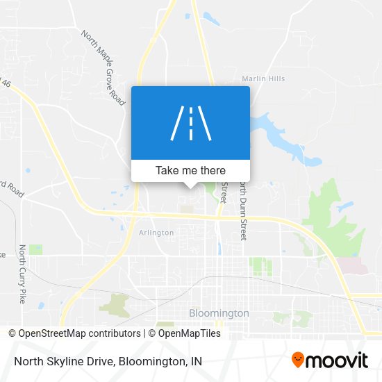 North Skyline Drive map