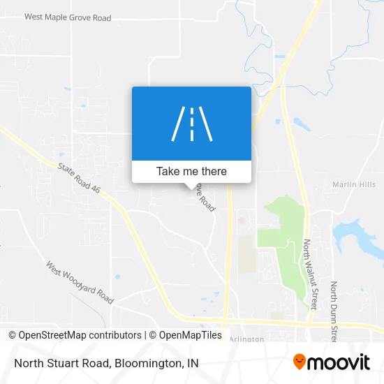 North Stuart Road map
