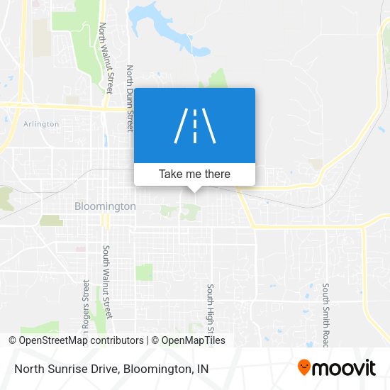 North Sunrise Drive map