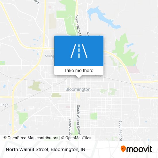 North Walnut Street map