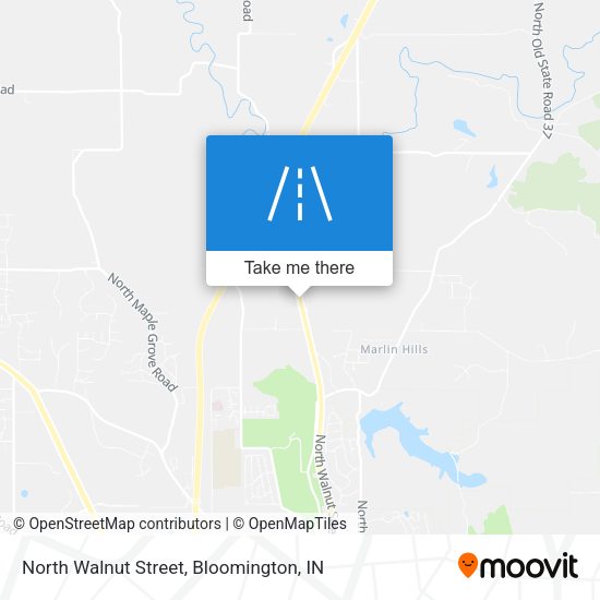 North Walnut Street map