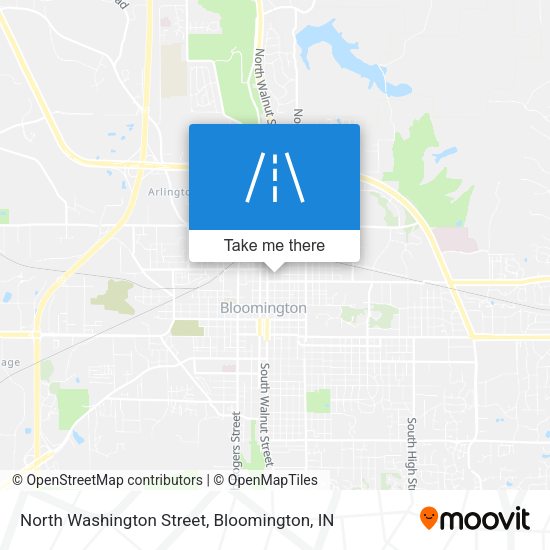 North Washington Street map