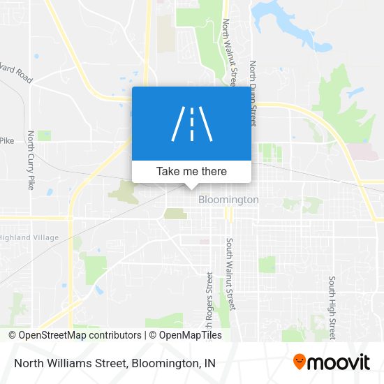 North Williams Street map