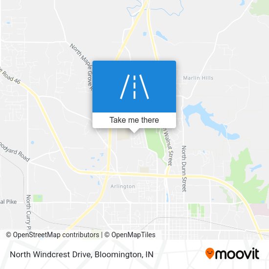 Mapa de North Windcrest Drive