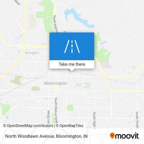 North Woodlawn Avenue map