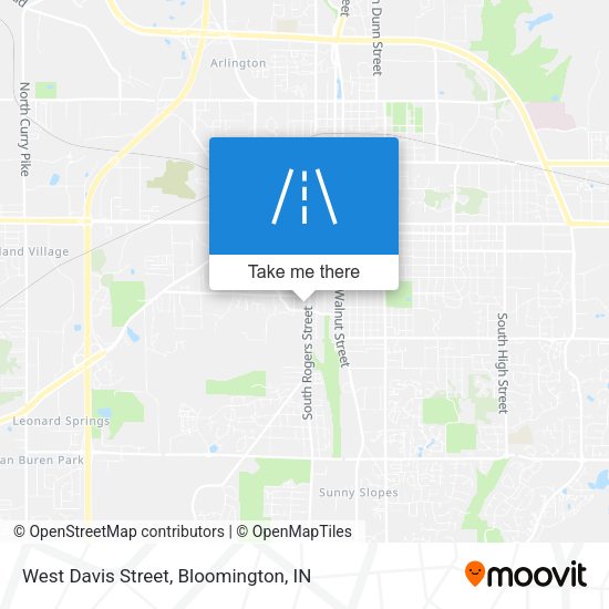 West Davis Street map