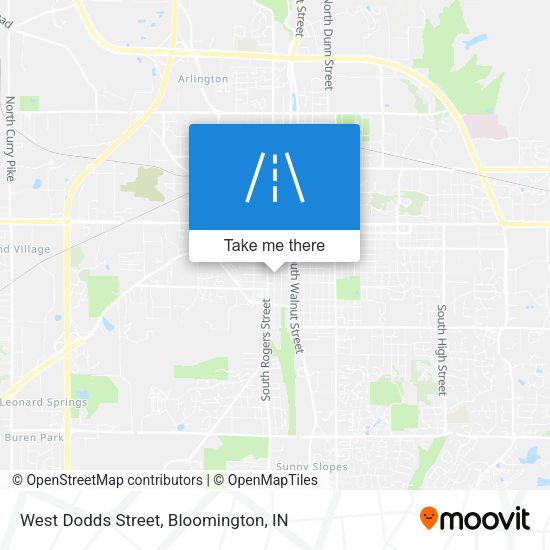 West Dodds Street map