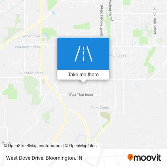 West Dove Drive map