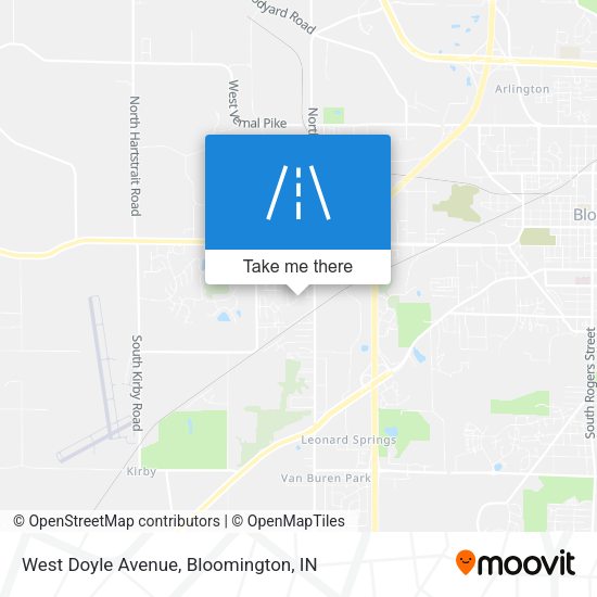West Doyle Avenue map