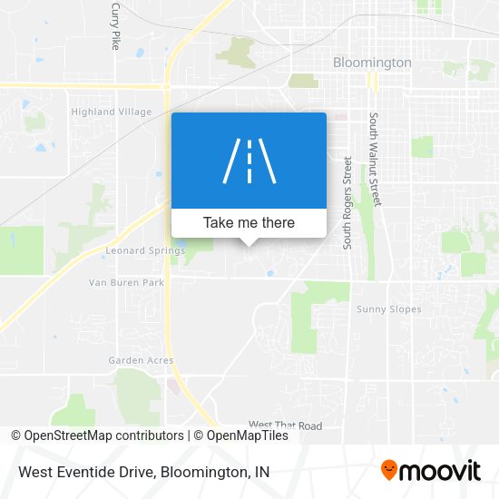 West Eventide Drive map