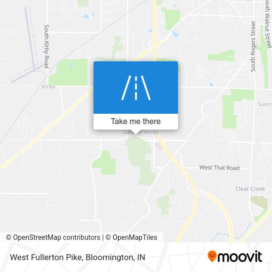 West Fullerton Pike map