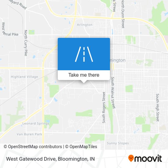 Mapa de West Gatewood Drive