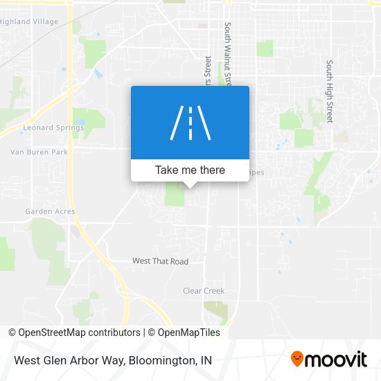 West Glen Arbor Way map
