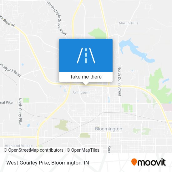 West Gourley Pike map