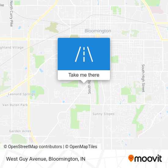 West Guy Avenue map