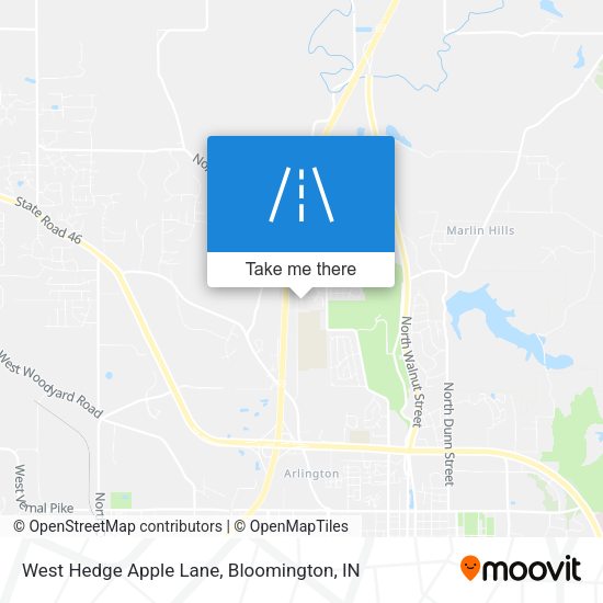 West Hedge Apple Lane map