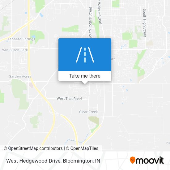 West Hedgewood Drive map
