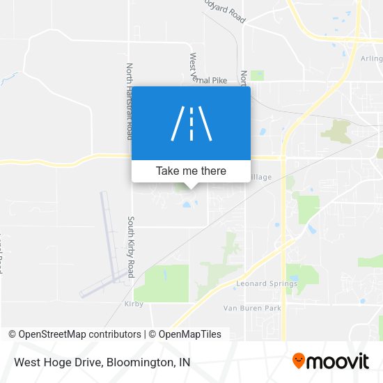 West Hoge Drive map