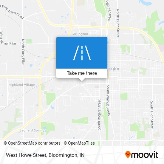 West Howe Street map